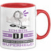 DJ Geschenk Tasse Ich Bin DJ Aber Sag Doch Einfach Superheld Lustige Geschenkdiee für DJ Kaffee-Becher Rot Trendation
