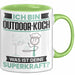 Outdoor-Koch Tasse Geschenk für Outdoor-Koch Geburtstag Lustiger Spruch Kaffee-Becher Was Ist Deine Superkraft Grün Trendation