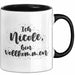 Nicole Tasse Ich Nicole, Bin Vollkommen Geschenk Schwarz Trendation