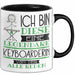 Keyboarderin Tasse Geschenk Ich Bin Diese Eine Legendäre Keyboarderin Von Der Alle Reden Geschenkidee Geburtstag Weihnachten Schwarz Trendation