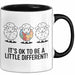 Schaf Autismus Bewusstsein Tasse Geschenk Lustige Geschenkidee Spruch Es Ist Okay Ein Bisschen Anders Zu Sein Trendation