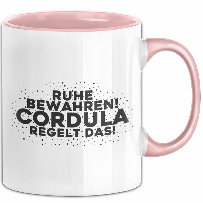 Cordula Tasse Ruhe Bewahren! Cordula Regelt Das! Geschenk