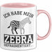 IT Informatiker Nerd Tasse Geschenk Ich habe mein Zebra Rosa Trendation