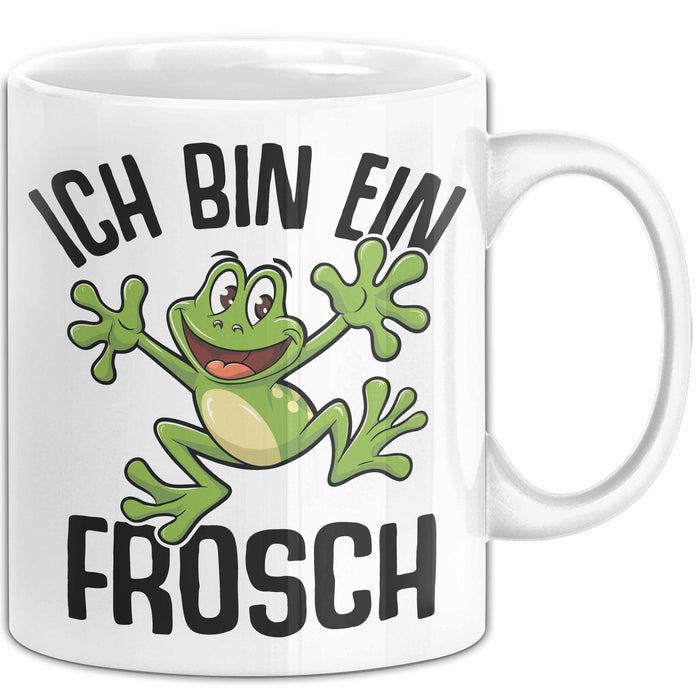 Frosch-Liebhaber Tasse Geschenk Ich Bin Ein Frosch Jungs Weiß Trendation