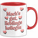 Büroarbeit Kollege Tasse Geschenk Lustige Geschenkidee Spruch Mach'S Gut Lieblings Kollegin Rot Trendation
