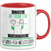 Kung-Fu-Meisterin Tasse Geschenk Becher Stark Attraktiv Furchtlos Kung-Fu-Meisterin Lustige Geschenkidee Rot Trendation