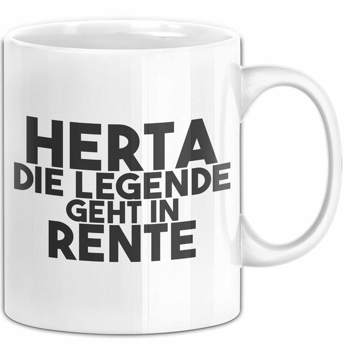 Herta Tasse Herta – Die Legende Geht In Rente Geschenk