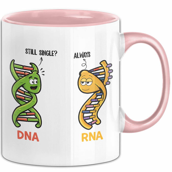 Naturwissenschaft Biologie Lehrer Biologe Tasse Geschenk Lustige Geschenkidee Spruch Immer Noch Single Rosa Trendation