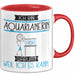 Aquarianerin Tasse Geschenk Ich Bin Aquarianerin Warum Weil Ich Es Kann Geschenkidee Geburtstag Rot Trendation