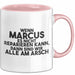 Marcus Tasse Wenn Marcus Nicht Repariert, Sind Wir Am Arsch Geschenk Rosa Trendation