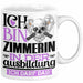 Zimmerin Ausbildung Start Geschenk Tasse Ich Bin Zimmerin In Der Ausbildung Ich Darf Das Kaffee-Becher Geschenkidee Weiß Trendation