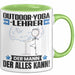Outdoor-Yoga-Lehrer Tasse Geschenk für Outdoor-Yoga-Lehrer Der Mann Der Alles Kann Geschenkidee zum Geburtstag Grün Trendation