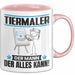 Tiermaler Tasse Geschenk für Tiermaler Der Mann Der Alles Kann Geschenkidee zum Geburtstag Rosa Trendation
