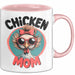 Huhn Tier Bauer Tasse Becher Geschenk Lustige Geschenkidee Spruch Hühnermama Rosa Trendation
