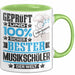 Musikschüler Geschenk Lustiger Spruch für Musikschüler Geschenkidee Bester Musikschüler Der Welt Grün Trendation