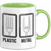 Plastik Tasse Geschenk Plastic Metal Musiker Spruch Geschenkidee Grün Trendation