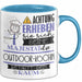 Outdoor-Köchin Tasse Geschenk Lustiger Spruch Bitte Erheben Sie Sich Seine Majestät Die Outdoor-Köchin Betritt Den Raum Blau Trendation