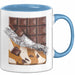 Schokoladenliebhaber Tasse Geschenkidee für Naschkatzen Blau Trendation