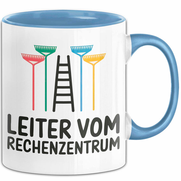 Garten Pflanzen Gärtner Tasse Geschenk Lustige Geschenkidee Spruch Leiter Vom Rechenzentrum Blau Trendation