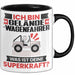 Geländewagenfahrer Tasse Geschenk für Geländewagenfahrer Geburtstag Lustiger Spruch Kaffee-Becher Was Ist Deine Superkraft Schwarz Trendation