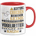 Vogelretter Geschenk Tasse Lustiger Spruch Erheben Sie Sich Der Vogelretter Betritt den Raum Rot Trendation
