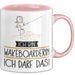 Geschenk für Wakeboarderin Tasse Lustige Geschenkidee Geburtstag Ich Bin Wakeboarderin Ich Darf Das Rosa Trendation