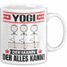 Yogi Tasse Geschenk für Yogi Der Mann Der Alles Kann Geschenkidee zum Geburtstag Weiß Trendation
