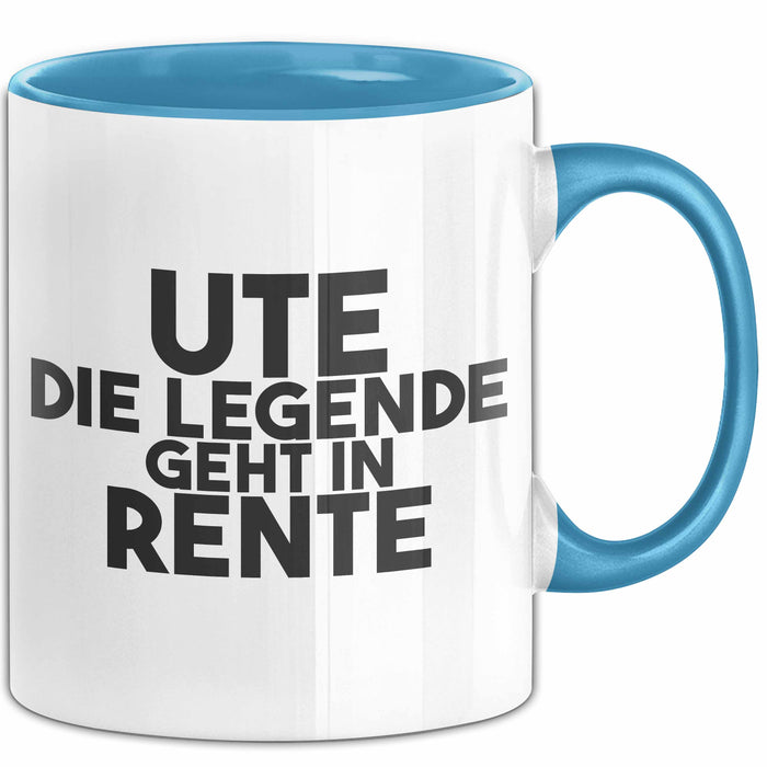 Ute Tasse Ute – Die Legende Geht In Rente Geschenk