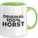 Horst Tasse Original 100% Horst Geschenk Grün Trendation