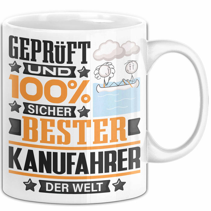 Kanufahrer Geschenk Lustiger Spruch für Kanufahrer Geschenkidee Bester Kanufahrer Der Welt Weiß Trendation