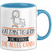 Katzenbetreuerin Geschenk Tasse Becher Die Frau Die Allen Kann Geschenkidee für eine Katzenbetreuerin Lustig Blau Trendation