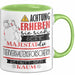 Tierverhaltensforscherin Tasse Geschenk Lustiger Spruch Bitte Erheben Sie Sich Seine Majestät Die Tierverhaltensforscherin Betritt Den Raum Grün Trendation