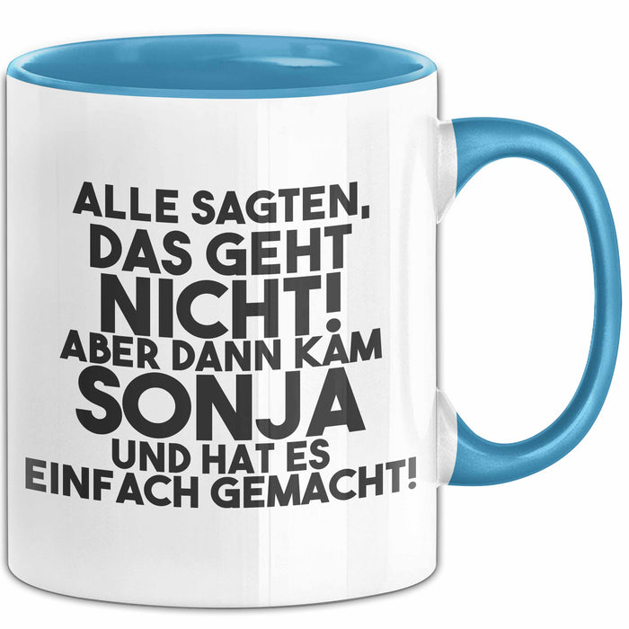 Sonja Tasse Alle Sagten Das Geht Nicht, Aber Dann Kam Sonja Geschenk