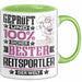 Reitsportler Geschenk Lustiger Spruch für Reitsportler Geschenkidee Bester Reitsportler Der Welt Grün Trendation