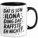 Ilona Tasse Geschenk Dat Is So'n Ilona Ding Dat Raffste Eh Nicht Geschenkidee Becher mit Name Schwarz Trendation