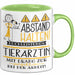 Tierärztin Tasse Geschenk Lustig Abstand Halten Hochleistungs-Tierärztin Mit Drang Zur Perfektion Bei Der Arbeit Grün Trendation