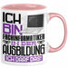 Fachinformatiker Ausbildung Tasse Geschenk Ich Bin Fachinformatiker In Der Ausbildung Ich Darf Das Geschenkidee Spruch Rosa Trendation