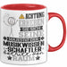 Musikwissenschaftler Geschenk Tasse Lustiger Spruch Erheben Sie Sich Der Musikwissenschaftler Betritt den Raum Rot Trendation