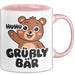 Sarkastischer Bär Tasse Geschenk Lustige Geschenkidee Spruch Grüßly Bär Rosa Trendation