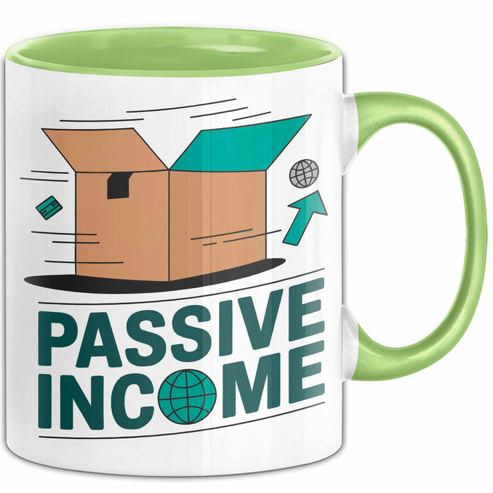 Dropshipper Tasse Geschenkidee für passives Einkommen Grün Trendation