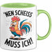 Sarkastisches Huhn Tasse Geschenk Lustige Geschenkidee Nen Scheiß Muss Ich Grün Trendation