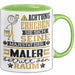 Maler Geschenk Tasse Lustiger Spruch Erheben Sie Sich Der Maler Betritt den Raum Grün Trendation