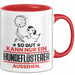 Hundeflüsterer Geschenk Tasse So Gut Kann Nur Ein Hundeflüsterer Aussehen Geschenkidee Kaffee-Becher Rot Trendation