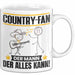 Country-Fan Tasse Geschenk für Country-Fan Der Mann Der Alles Kann Geschenkidee zum Geburtstag Weiß Trendation