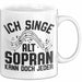 Sopran Tasse Geschenk Ich Singe Alt Sopran Kann Doch Jeder Musiker Geschenkideen Becher Weiß Trendation