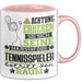 Tennisspieler Geschenk Tasse Lustiger Spruch Erheben Sie Sich Der Tennisspieler Betritt den Raum Rosa Trendation