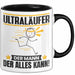 Ultraläufer Tasse Geschenk für Ultraläufer Der Mann Der Alles Kann Geschenkidee zum Geburtstag Schwarz Trendation