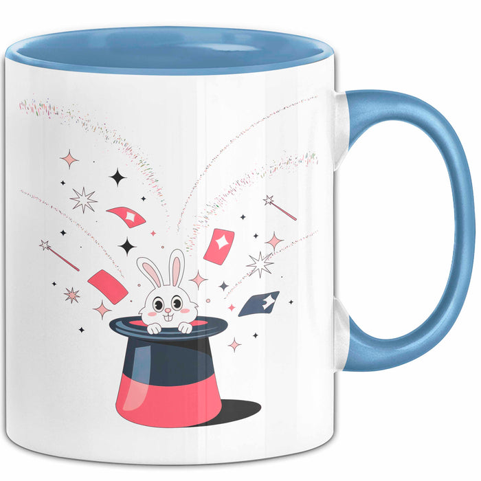Zauberer Tasse Geschenk Lustige Geschenkidee Spruch Für Magie Fans Blau Trendation
