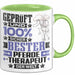 Pferdetherapeut Geschenk Lustiger Spruch für Pferdetherapeut Geschenkidee Bester Pferdetherapeut Der Welt Grün Trendation