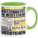 Katzenhotelbesitzer Geschenk Kaffee-Tasse Geschenkidee für Katzenhotelbesitzer Ich Bin Katzenhotelbesitzer Ich Kann Es Dir Erklären Jedoch Nicht Für Dich Verstehen Spruch Lustig Grün Trendation